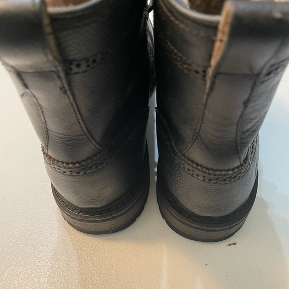 Frye Black Leather Lace-Up Boots Size 12 SB- - Picture 6 of 13